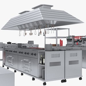 Restaurant Cafe Kitchen Equipment With Utensils