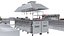 Restaurant Cafe Kitchen Equipment With Utensils 3D model