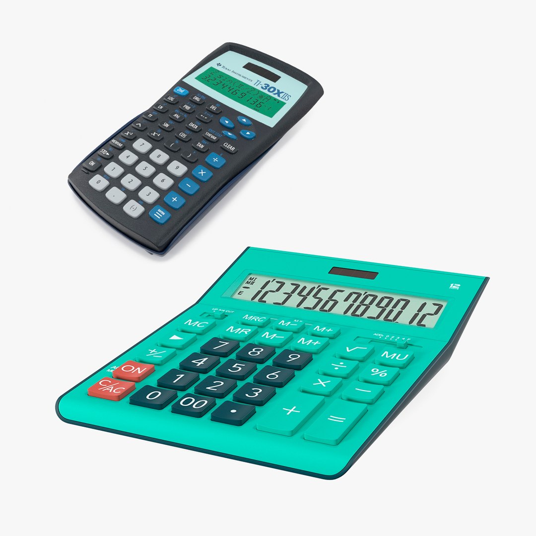 3D Calculators Collection Model - TurboSquid 2164997