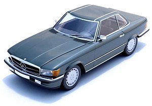 mercedes sl 3d max