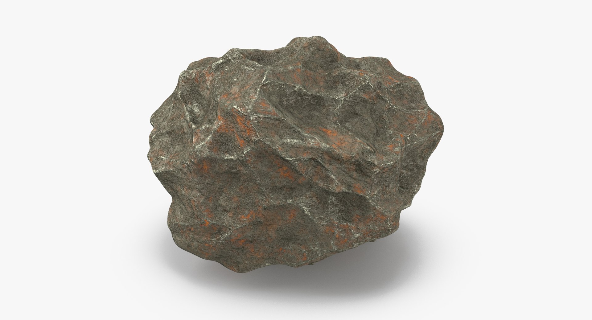 3d Model Meteorit Iron 01