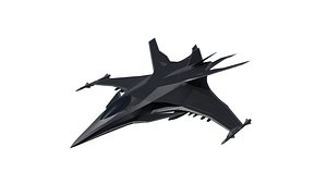 Sci Fi fighter aircraft 3D model