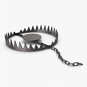 3D Metal Bear Trap