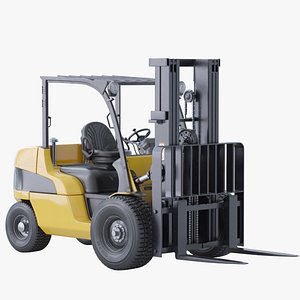 Warehouse forklift 3D model
