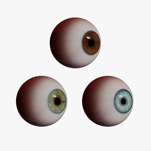 3D model realistic human eye iris