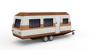 3D House On Wheels model