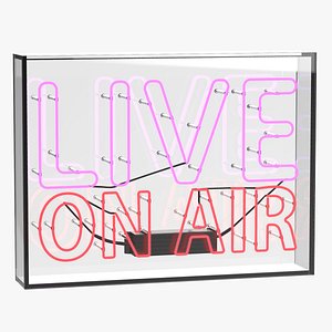 3D model Live On Air Neon
