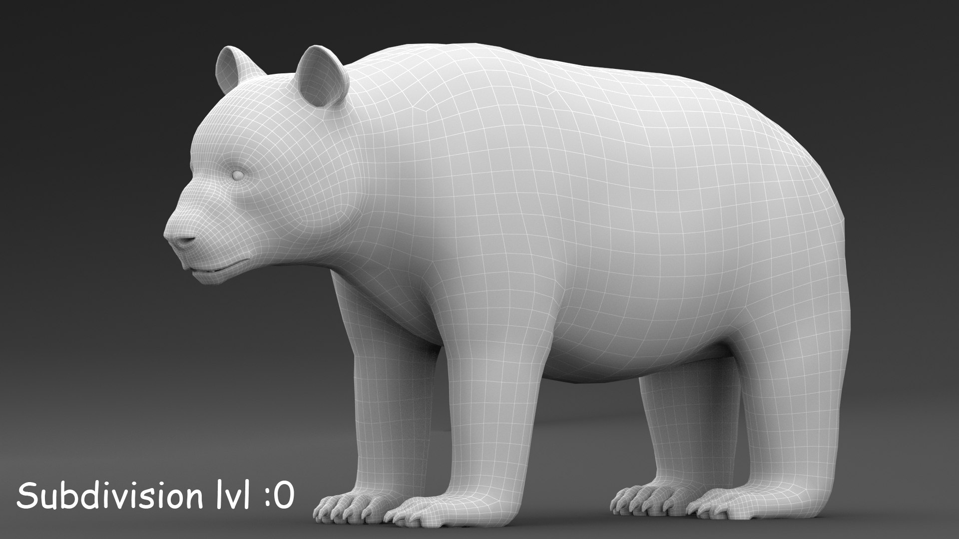 Urso panda dos desenhos animados Modelo 3D - TurboSquid 1485245