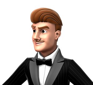 facial rigged model