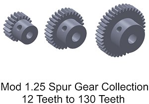 MOD 1.25 SB Spur Gear Collection