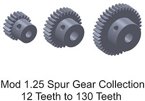 MOD 1.25 SB Spur Gear Collection