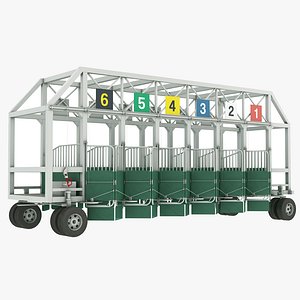 Horse Race Start Gate for 6 Horse