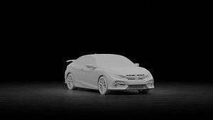 3D model Honda Civic Si Coupe 2020