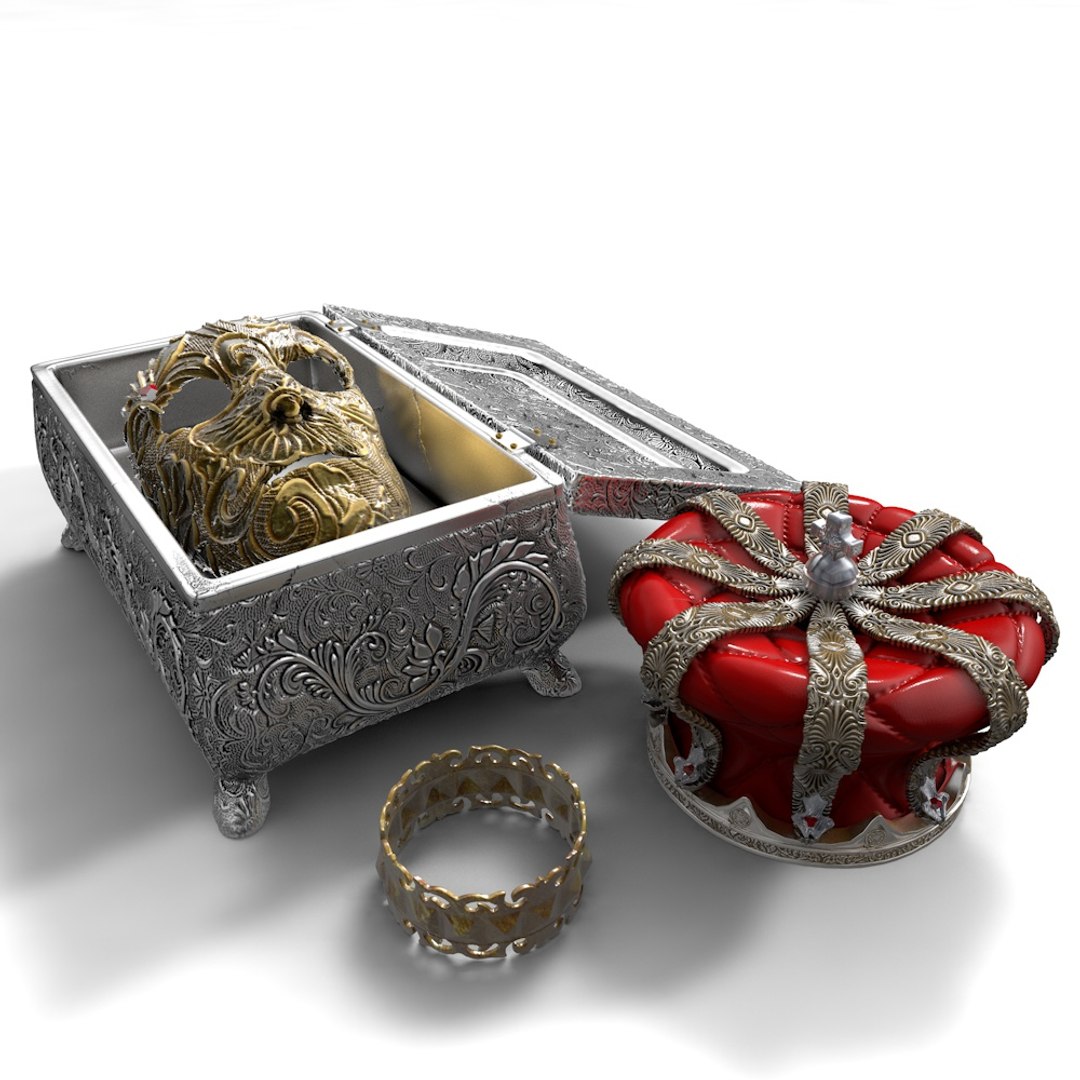 3d Crown Mask Model