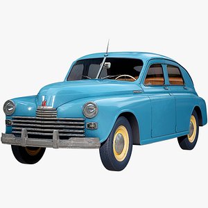 GAZ M20 Pobeda Gameready PBR