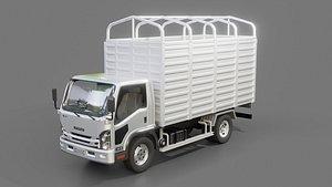 3D Isuzu Elf Cargo Truck