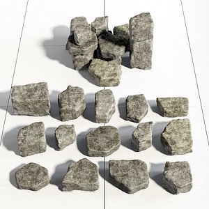 3D model stone rock