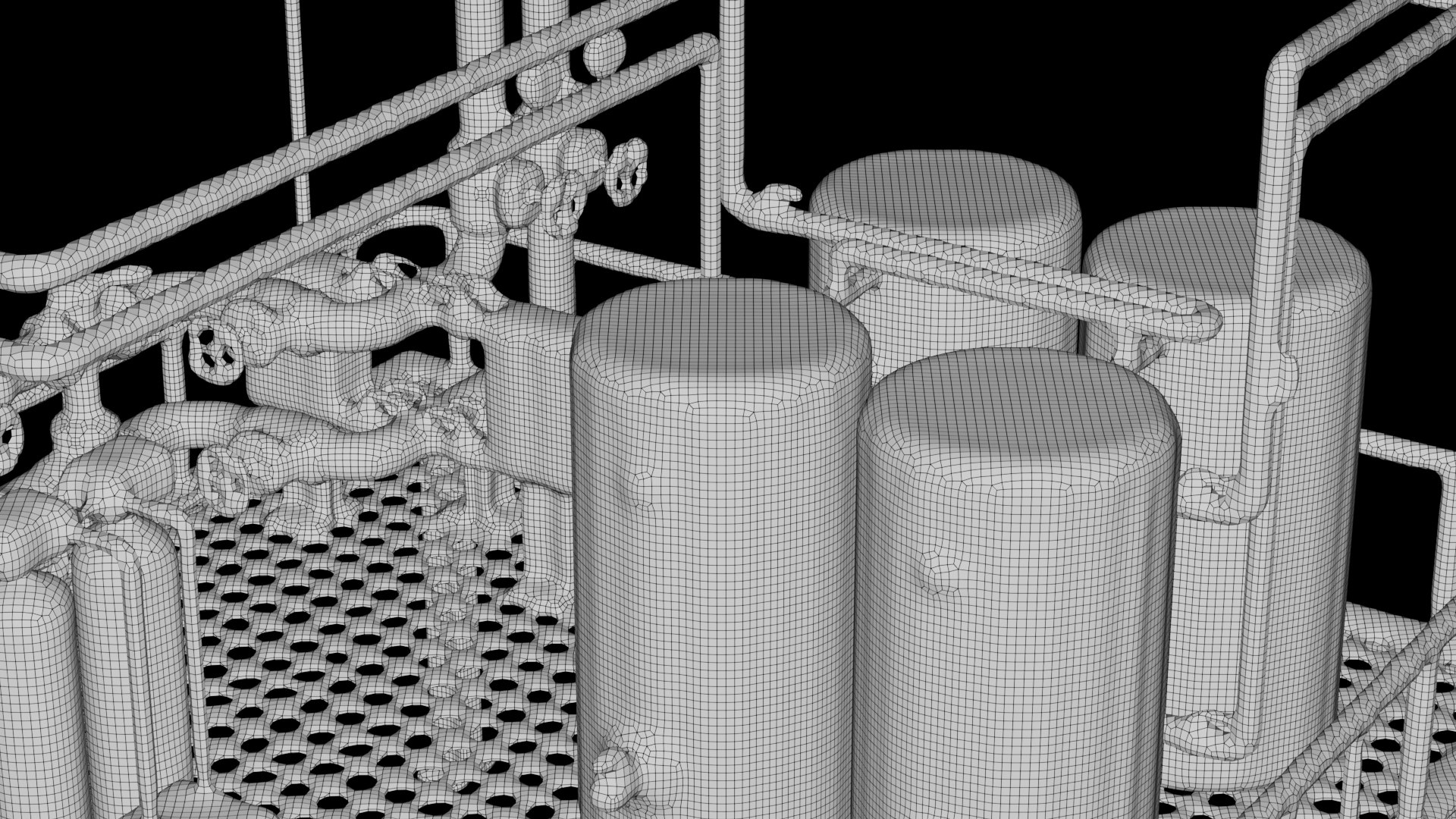 Factory Industrial Kitbash 3D model - TurboSquid 1922594