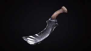 Low Poly Fantasy Sword model