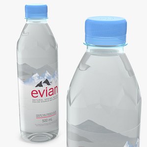 evian natural mineral water 3D model