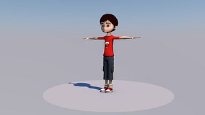 Arab Cartoon Boy