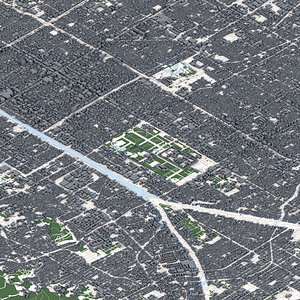 3D Kyoto City Japan