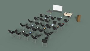 3D office conference hall