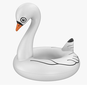 Swan Pool Float swim ring 3D model