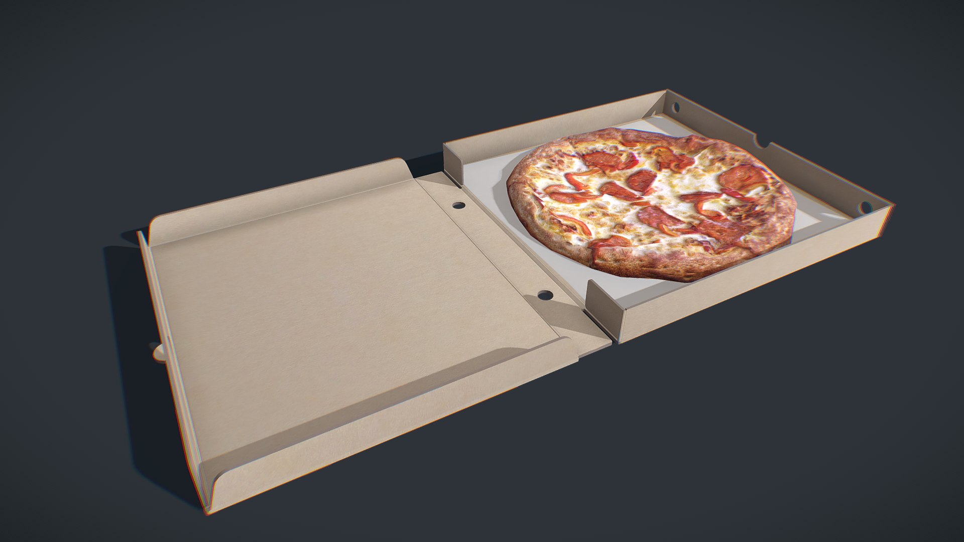 Perfect Pizza Box 3D Model - TurboSquid 1583487