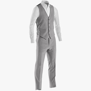 Men's Pants with Shirt and Waistcoat 2