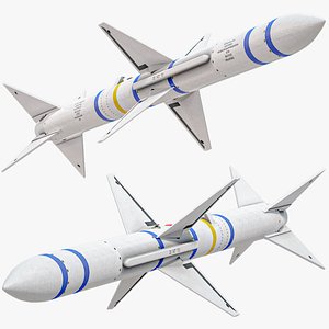 3D AIM-7 Sparrow Air Intercept Missile PBR