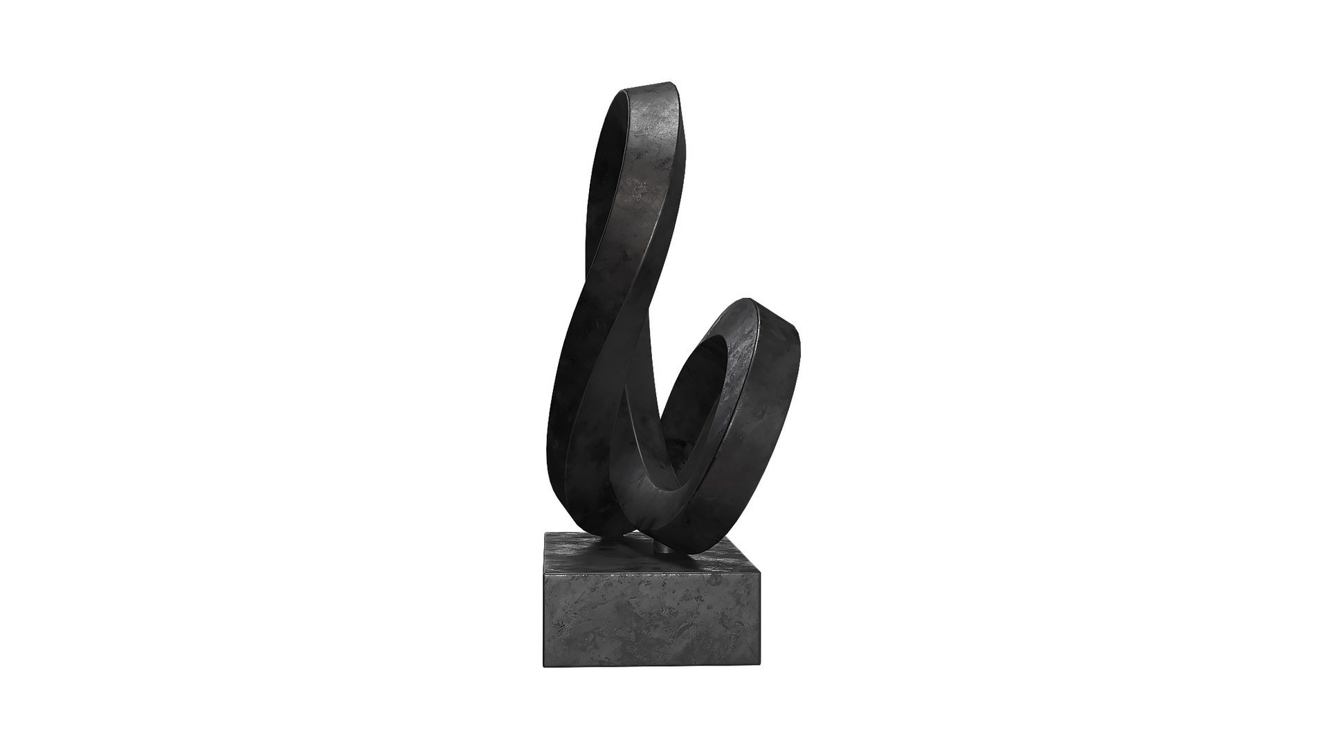 3D Model Cast Metal Abstract Sculpture 4 RH - TurboSquid 2396120