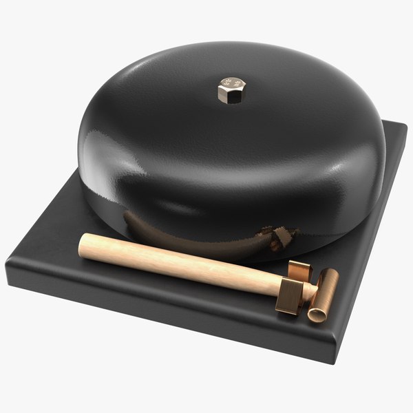 gong ringing 3D model