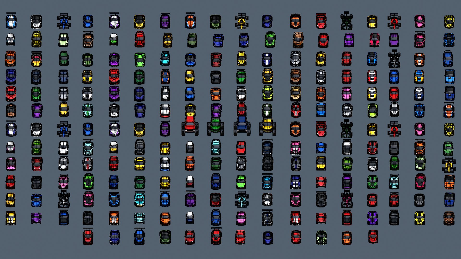 Voxel Racing Car Pack Low Poly Stylized 3D Vehicle Collection Game Ready Blender Assets FBX OBJ STL model https://p.turbosquid.com/ts-thumb/3w/Z7jATU/ty/wireframe/png/1776243514/1920x1080/fit_q87/3a09392f585413c504bac3a2f959ceaee4f3429a/wireframe.jpg