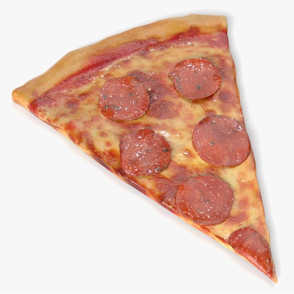 Pepperoni Pizza Slice 2 3D model