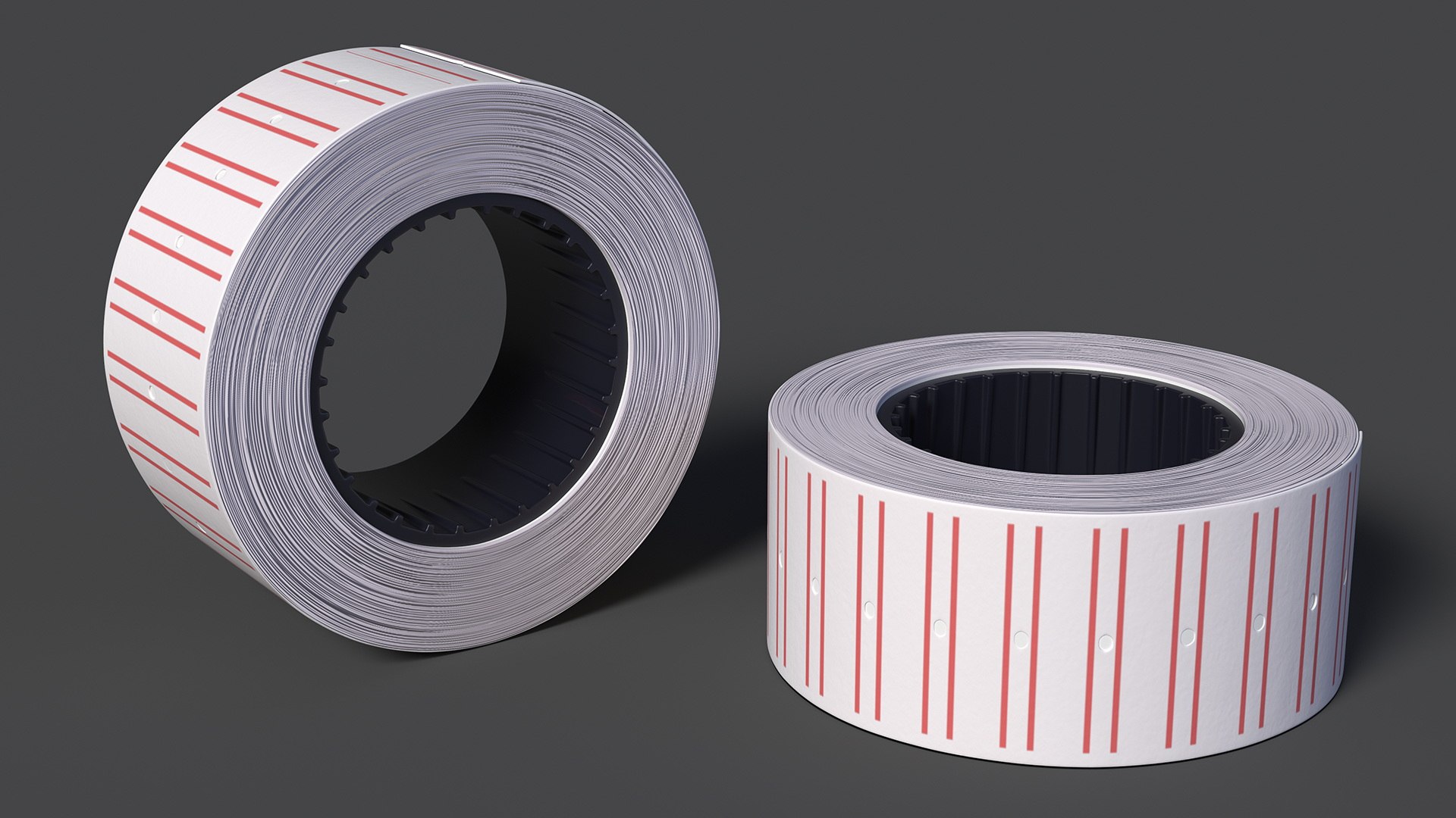 Label Price Tag Roll 3D TurboSquid 2104777