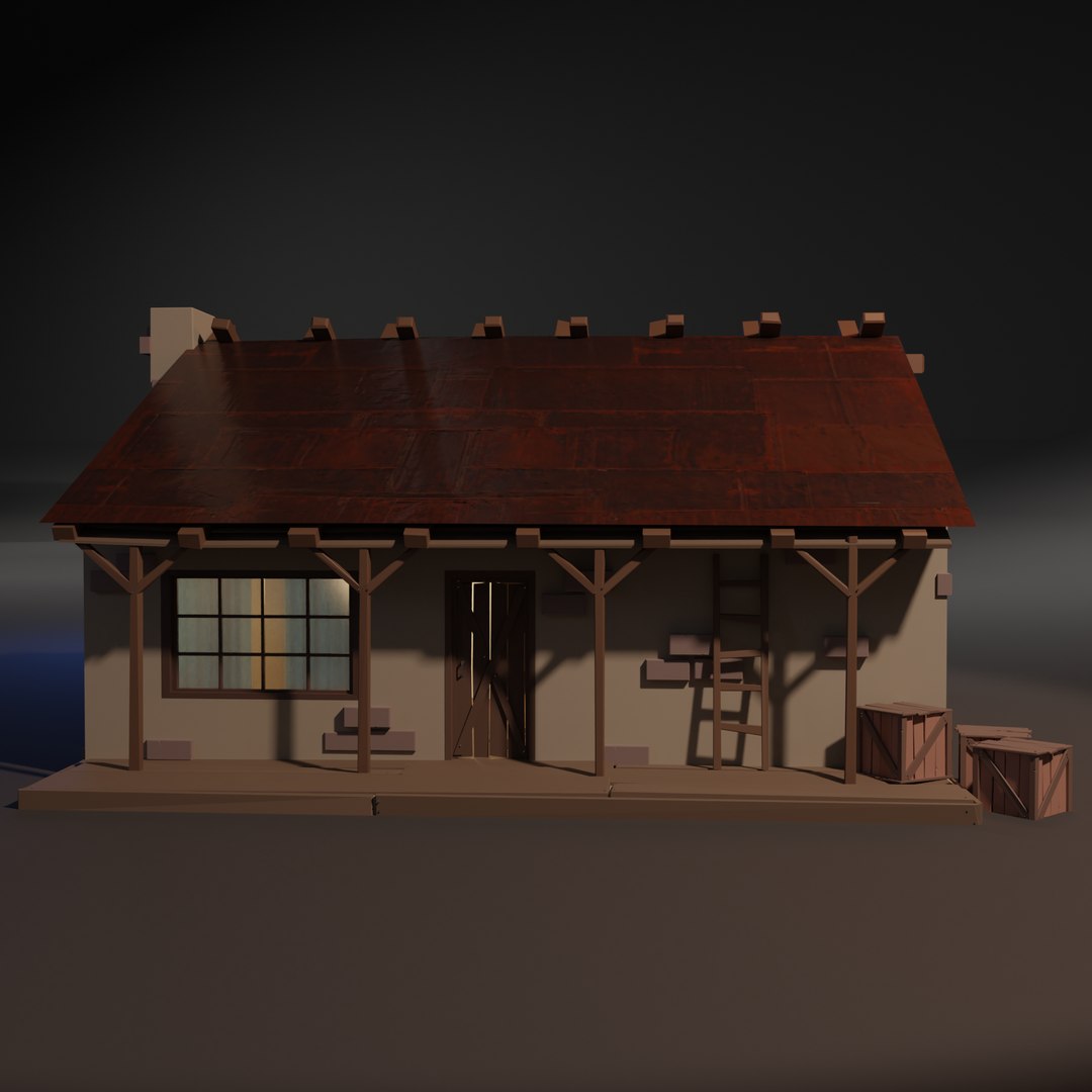 3D Rural Home Low Poly - TurboSquid 1796894