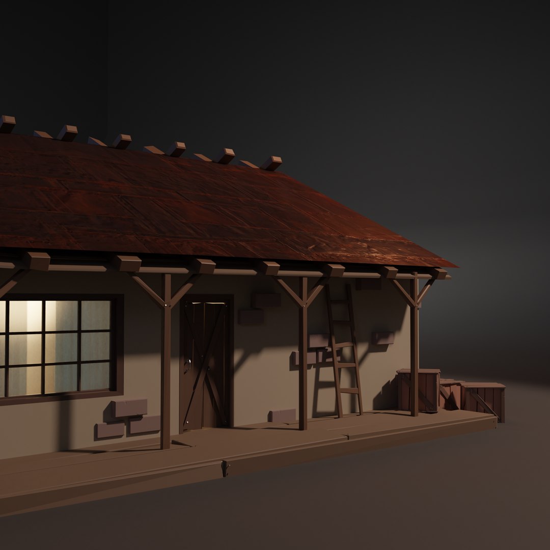 3D Rural Home Low Poly - TurboSquid 1796894