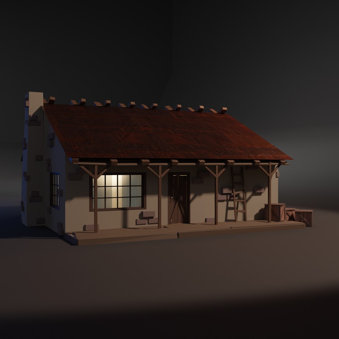 3D Rural Home Low poly - TurboSquid 1796894