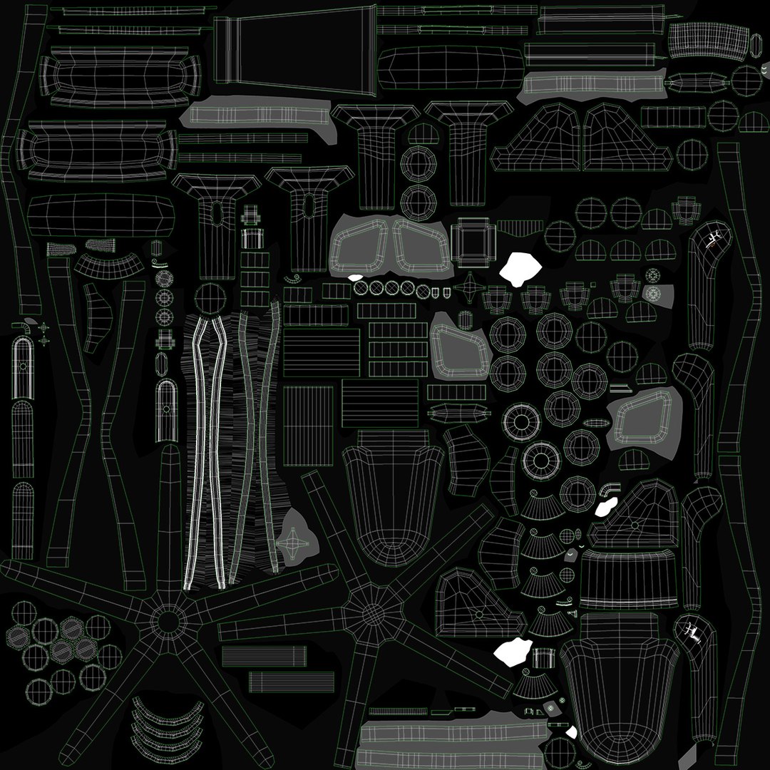 Gaming Chair 8K PBR Textures model - TurboSquid 1948801