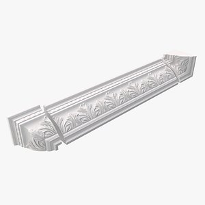 decorative crown molding 3d model