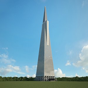 3D transamerica pyramid