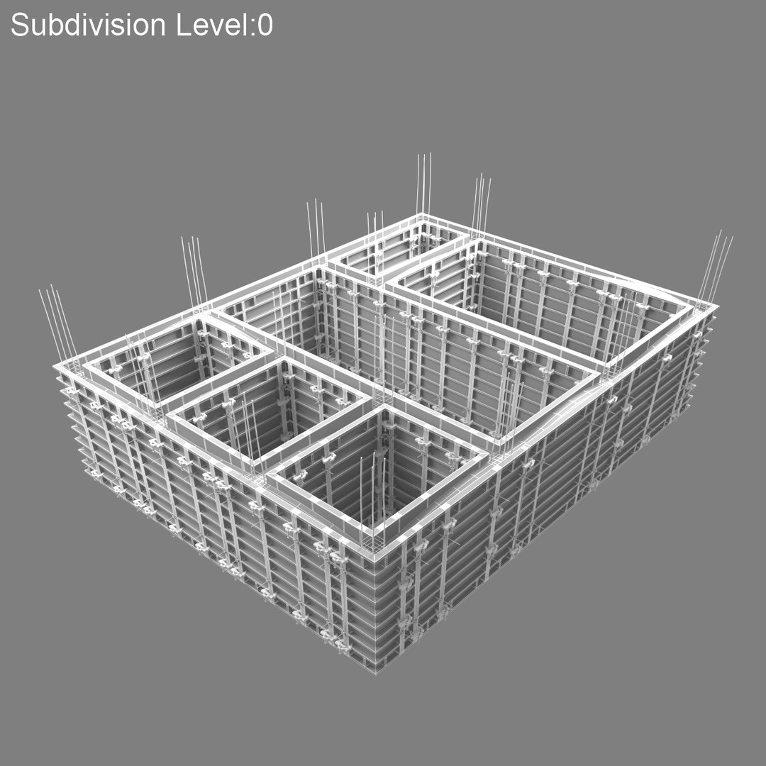 Wall Framework Panels 3d Model