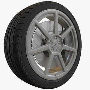 Aston Martin 7-Spoke Car Wheel
