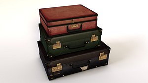 valises suitcases 3d c4d