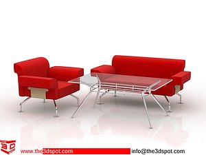 table sofas 3d model