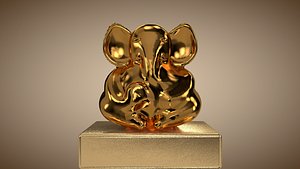 ganesh gold 3D model