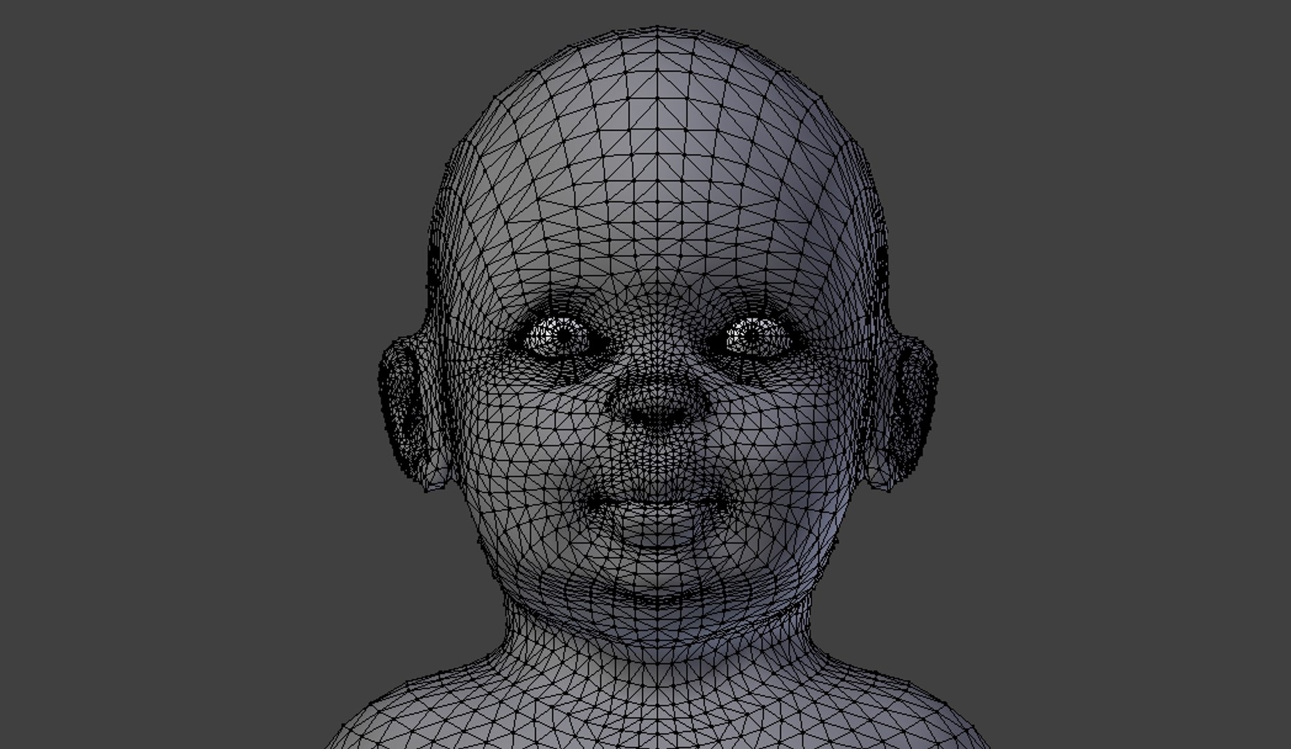 3ds Max Babies Static Poses Boy