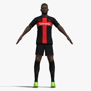 T-Pose Rigged Victor Boniface Leverkusen 3D model