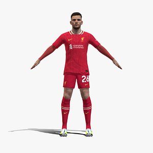 3D 3D Rigged Andy Robertson Liverpool 2025